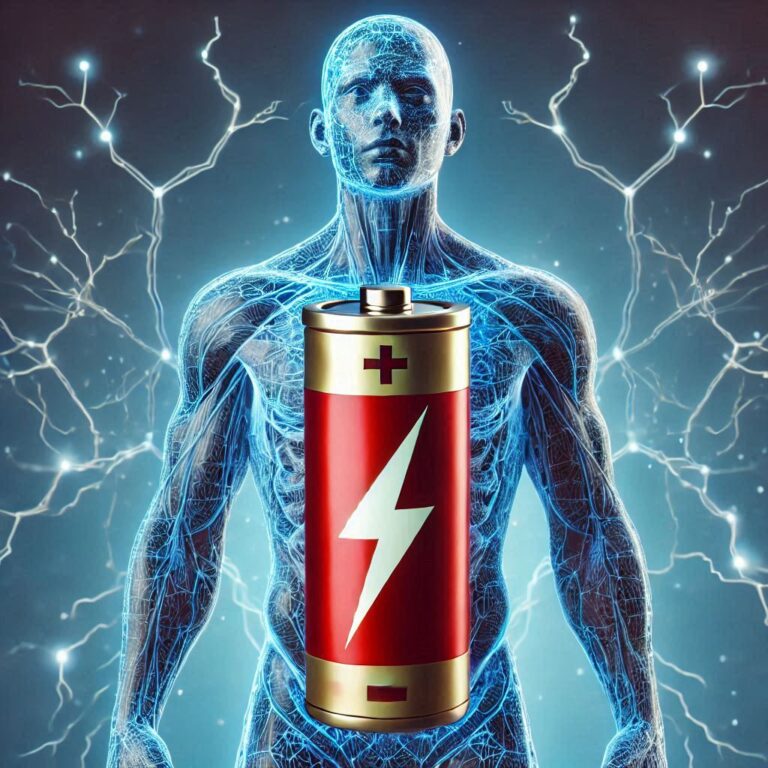 A human body characterised as a battery with low energy